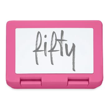 50 fifty birthday gift number fifty - Lunchbox - pink - Front