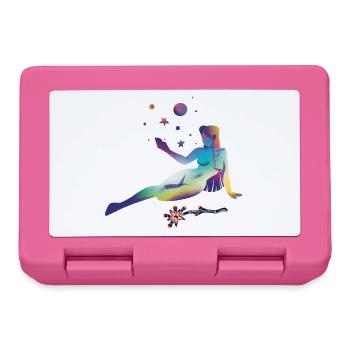 Cosmic Dreams Silhouette - Lunchbox - pink - Front