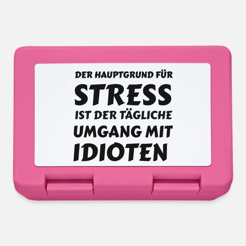 Alltagsstress durch Idioten - Brotdose - Pink