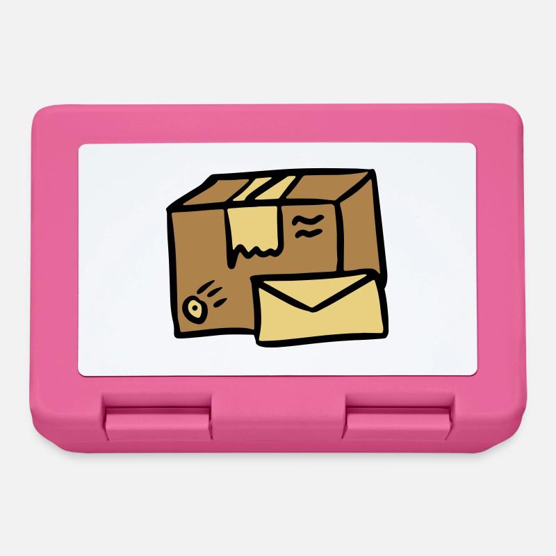 Post mail Paket Brief Zustellung package letter - Brotdose - Pink