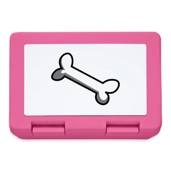 Bone / dog bone / bone / os / gift idea - Lunchbox - pink - Front