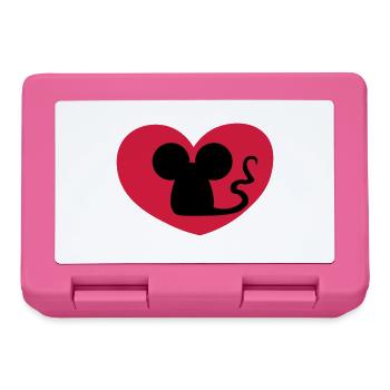 Mouse in love / Mouse in love / souris amoureuse - Lunchbox - pink - Front