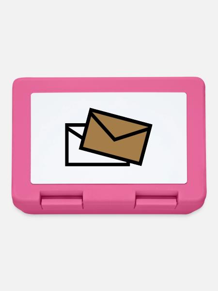 Post - Mail - poste / Brief - letter - lettre - Brotdose - Pink