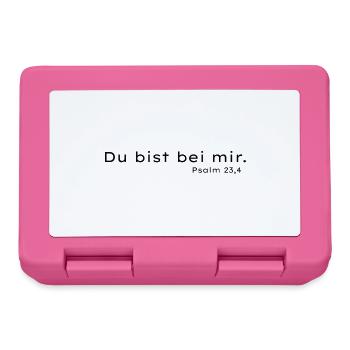 Bei mir Psalm 23,4 – Trostdesign - Brotdose - Pink - Vorne