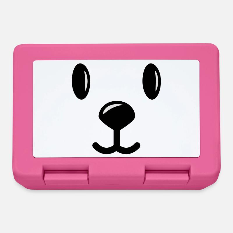 teddy bär bärchen face - Brotdose - Pink