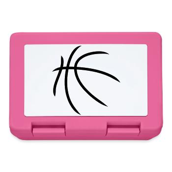 Basketball | Muster | Ball - Boîte à goûter - rose - Devant