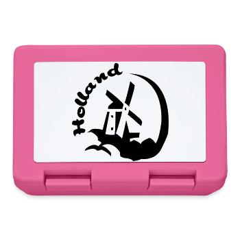 Holland-Windmühle - Brotdose - Pink - Vorne