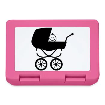 kinderwagen baby familie kind - Brotdose - Pink - Vorne
