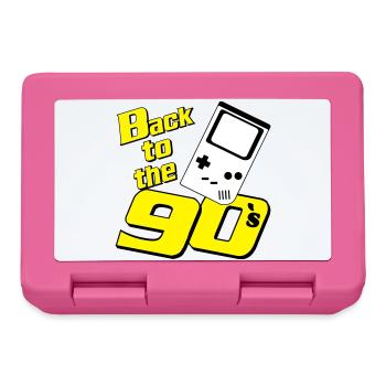 90s Party , Theme Party , 90s Retro Game (25) - Lunchbox - pink - Front