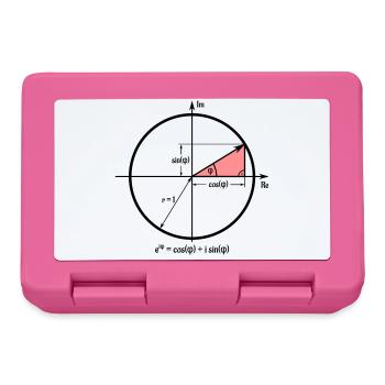 Euler's formula in the unit circle - Lunchbox - pink - Front