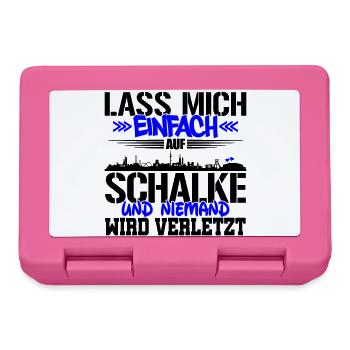 Lasst mich auf Schalke | Farbe änderbar - Brotdose - Pink - Vorne
