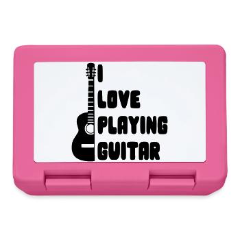 I love playing guitar for guitarists * - Lunchbox - pink - Front
