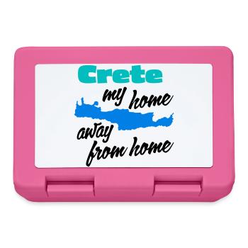 Kreta – meine zweite Heimat - Brotdose - Pink - Vorne