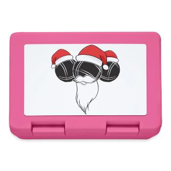 Boule Santa Tenue de pétanque pour Bouler pour boules - Boîte à goûter - rose - Devant
