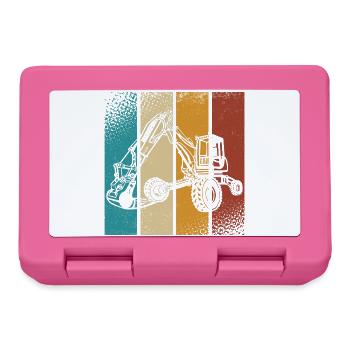 Excavatrice - Boîte à goûter - rose - Devant