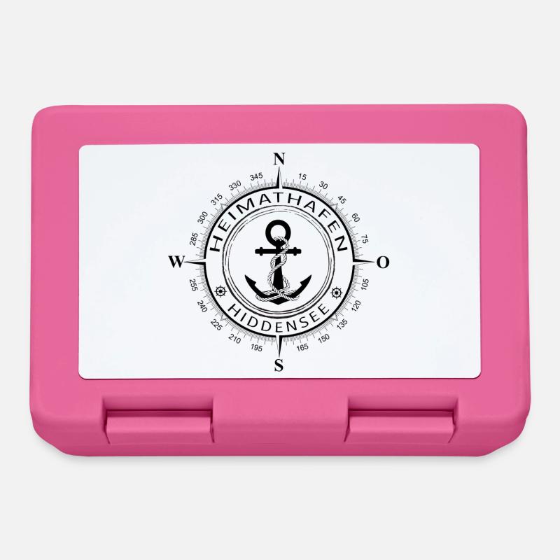 Heimathafen Hiddensee - Brotdose - Pink