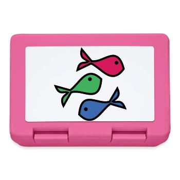 SARDINE. FISH. APRIL FOOL. EASTER. SEA - Lunchbox - pink - Front