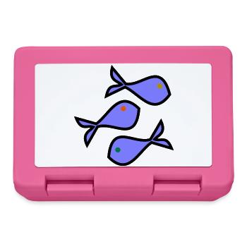 SARDINE. FISH. APRIL FOOL. EASTER. SEA - Lunchbox - pink - Front