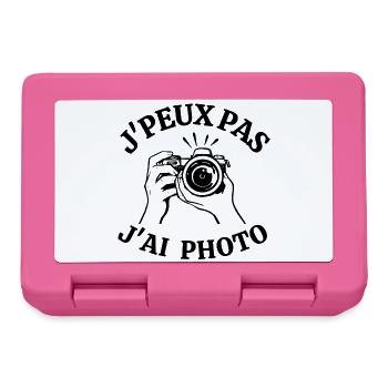 photographe, photo, fan de photo - Boîte à goûter - rose - Devant