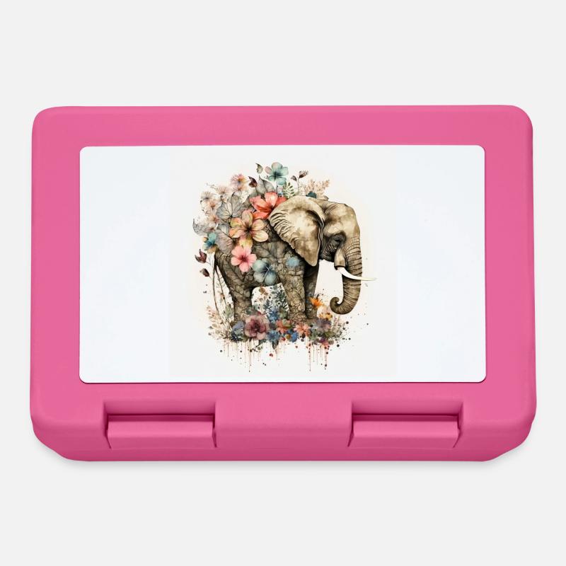 Kleiner Elefant - Brotdose - Pink
