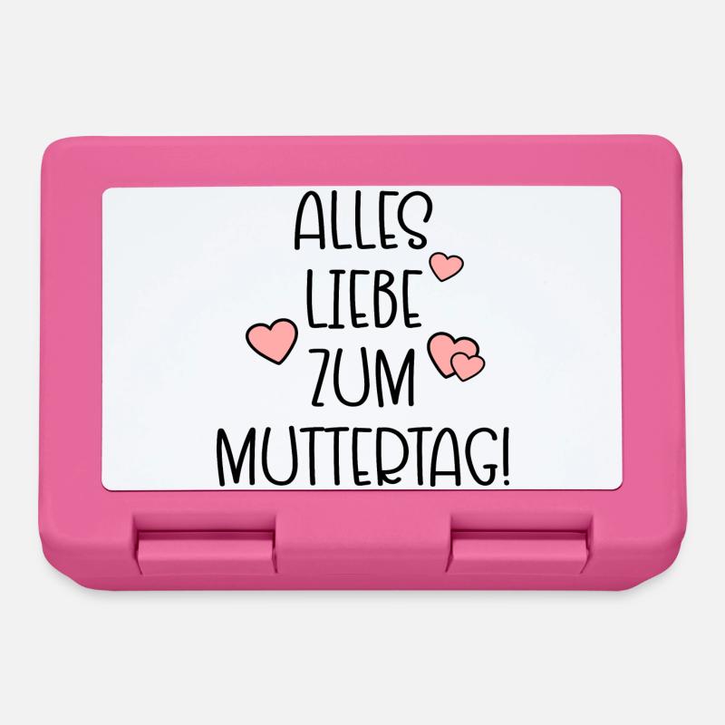 Alles Liebe zum Muttertag - MUTTERTAGSSPRÜCHE - Brotdose - Pink