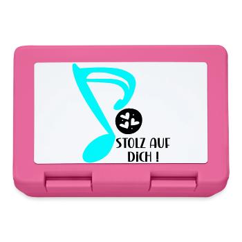 STOLZ AUF MUSIKERIN - MUSIKNOTE MUSIKINSTRUMENTE - Brotdose - Pink - Vorne