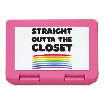 Pride Month – Straight Outta The Closet - Lunchbox - pink - Front
