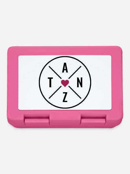 Tanzliebe Tanzen Herz Tanz Liebe Farben anpassbar - Brotdose - Pink