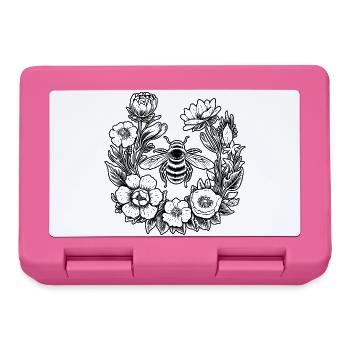 couronne de fleurs apiculteur apiculteur prairie abeilles fleurs fleurs - Boîte à goûter - rose - Devant