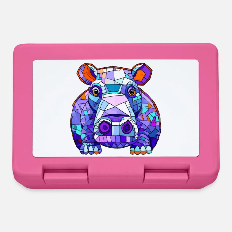 Hippopotamus Hippo - Lunchbox - pink