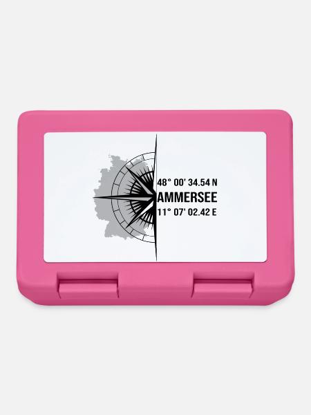 Koordinaten Ammersee - Brotdose - Pink