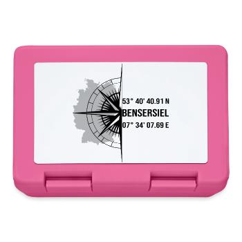 Koordinaten Bensersiel - Brotdose - Pink - Vorne