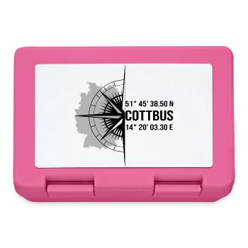 Koordinaten Cottbus - Brotdose - Pink - Vorne