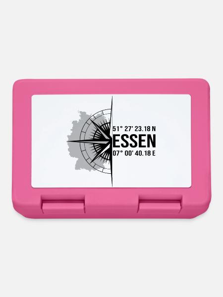 Koordinaten Essen - Brotdose - Pink