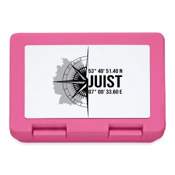 Koordinaten Juist - Brotdose - Pink - Vorne