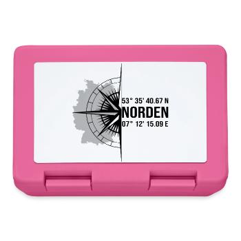 Koordinaten Norden - Brotdose - Pink - Vorne