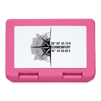 Koordinaten Schweinfurt - Brotdose - Pink - Vorne