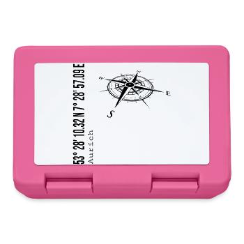 Koordinaten Aurich - Brotdose - Pink - Vorne