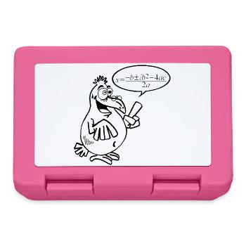Oiseau intelligent noir - Boîte à goûter - rose - Devant