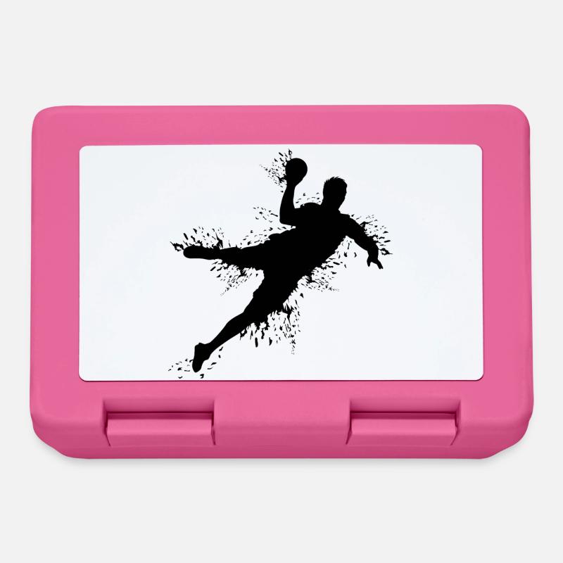 Handballer Handball Explosion Wurf Team Werfer - Brotdose - Pink