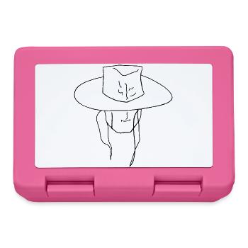Breitkrempe Silhouette Hut - Brotdose - Pink - Vorne
