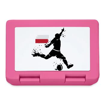 Fußball Spieler Explosion Polen EM 2024 Symbol - Brotdose - Pink - Vorne
