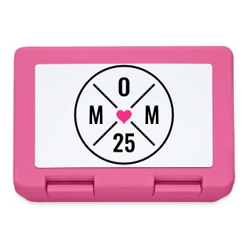 Mom 25 Baby Mom Mother's Day Gift Mom 2025 - Lunchbox - pink - Front