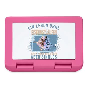 Ein Leben ohne Eiskunstlaufen ist möglich - Brotdose - Pink - Vorne