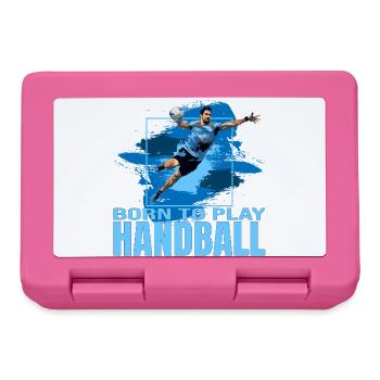 Born to play Handball - Brotdose - Pink - Vorne