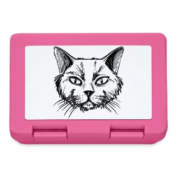 Cat - Lunchbox - pink - Front