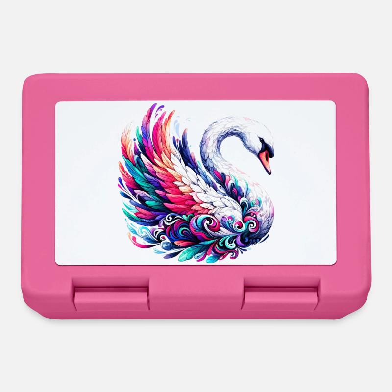 Schwan - Brotdose - Pink
