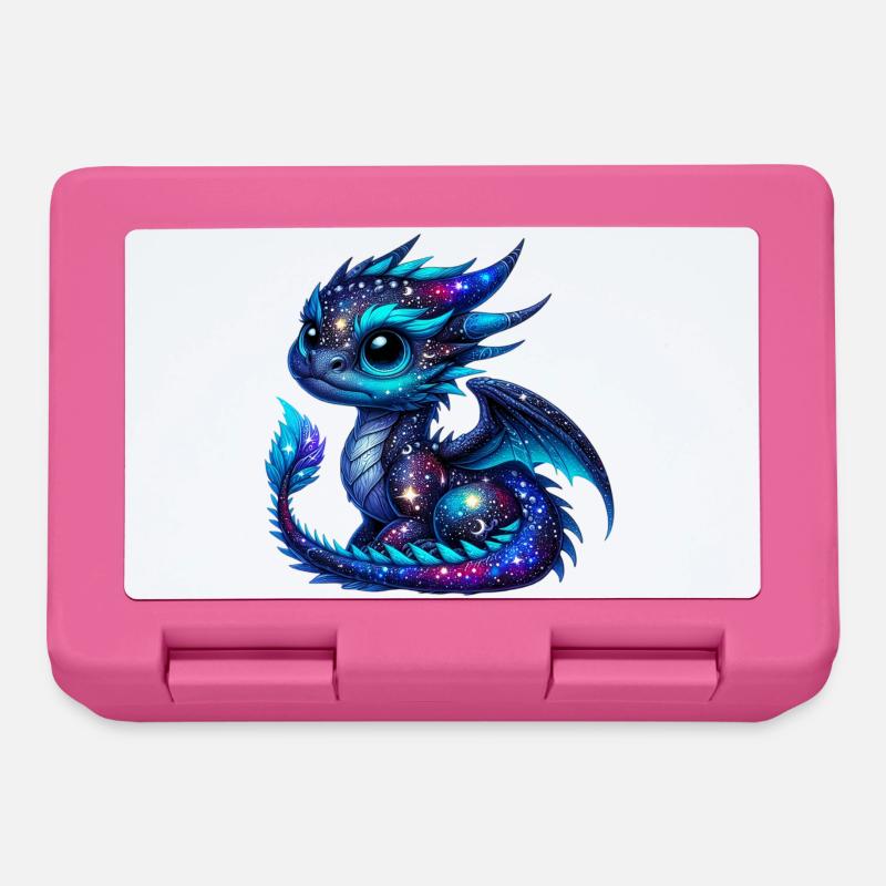 Drache - Brotdose - Pink