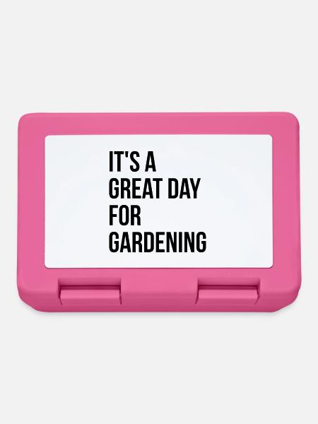 Gärtnern, Gärtnern, Gärtnern - Brotdose - Pink