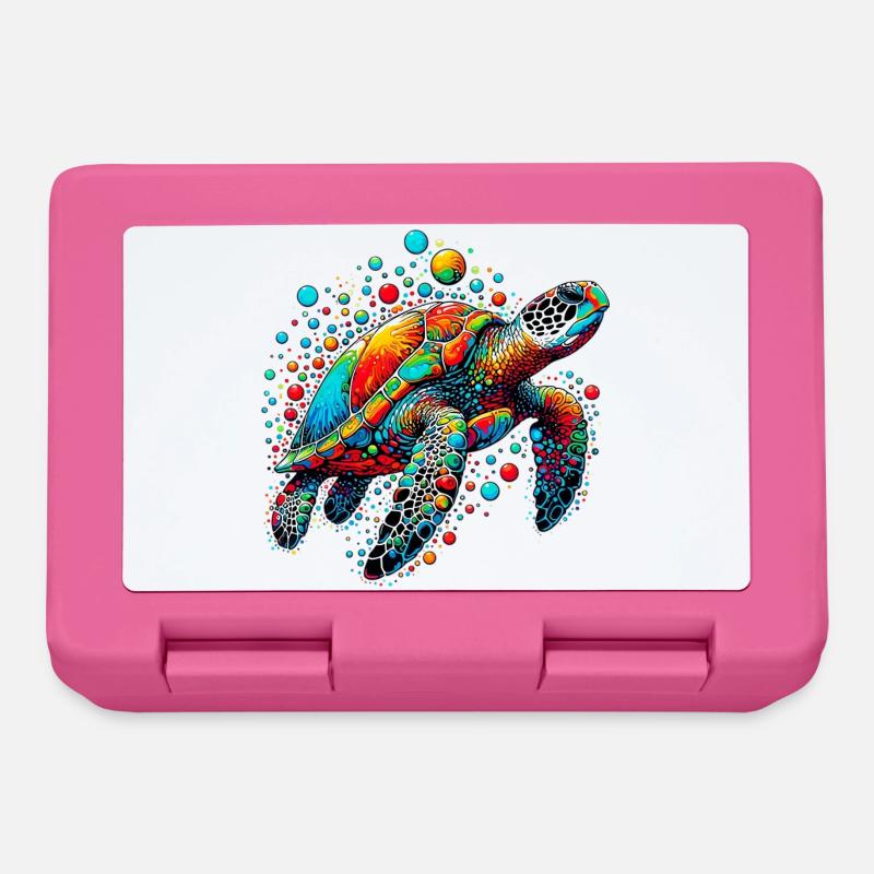 Schildkröte - Brotdose - Pink